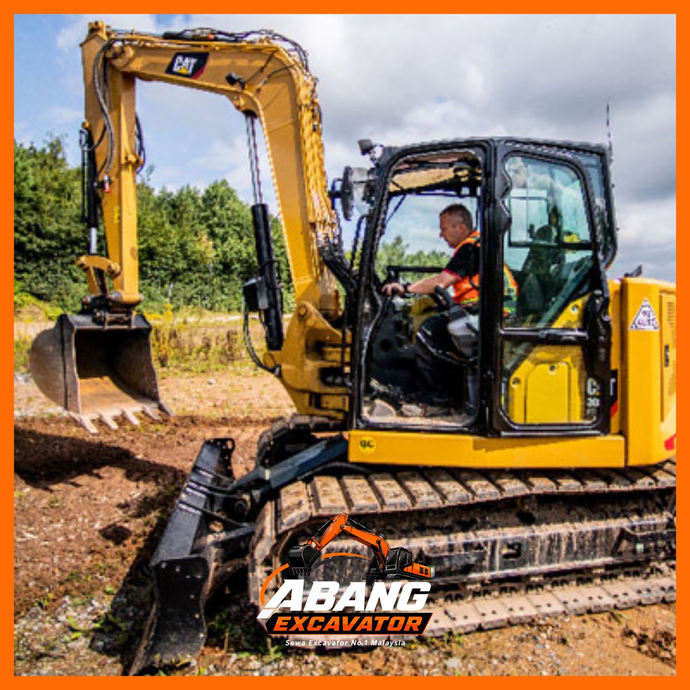 Volvo EC200 untuk kerja drainage perumahan